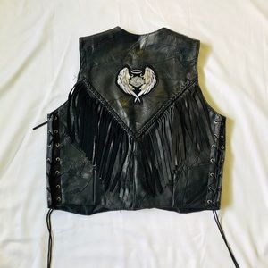Navarre Leather Company genuine leather vest